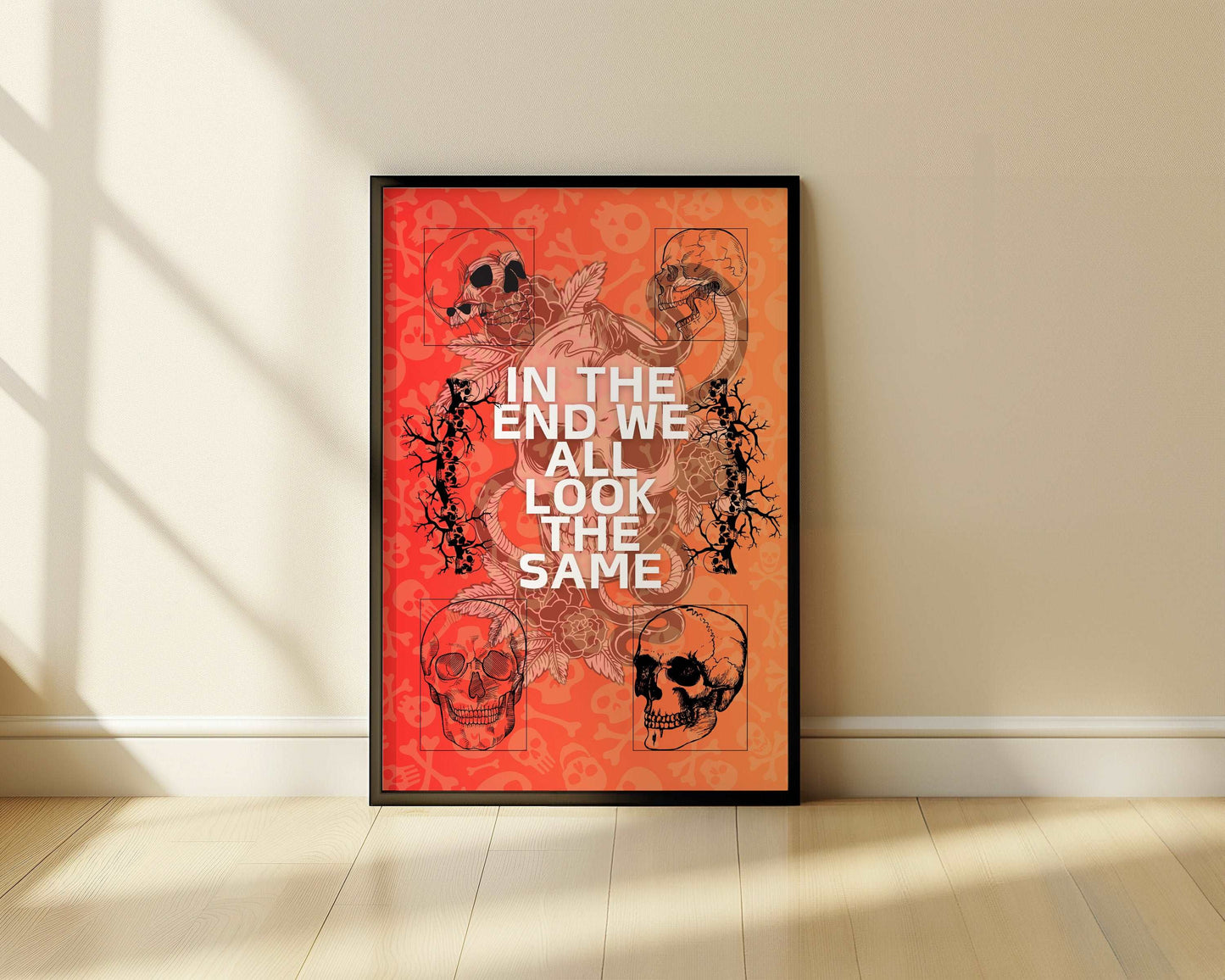 Skulls - Dark Truth - Metal Framed Poster
