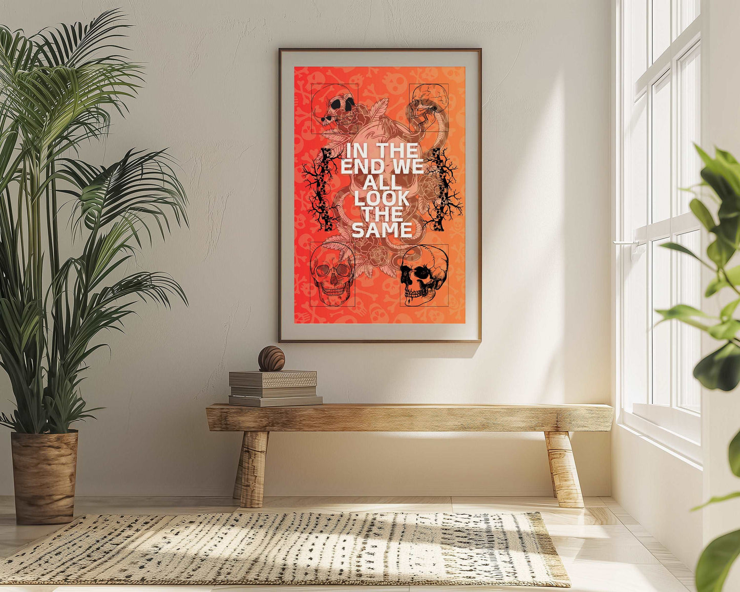 Skulls - Dark Truth - Metal Framed Poster
