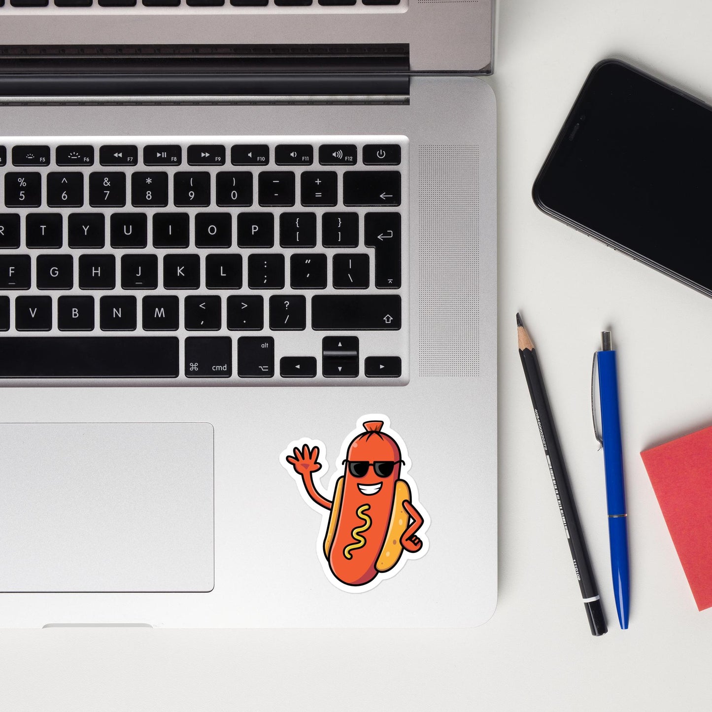 Cool Hot Dog Bun - Kiss-Cut Sticker