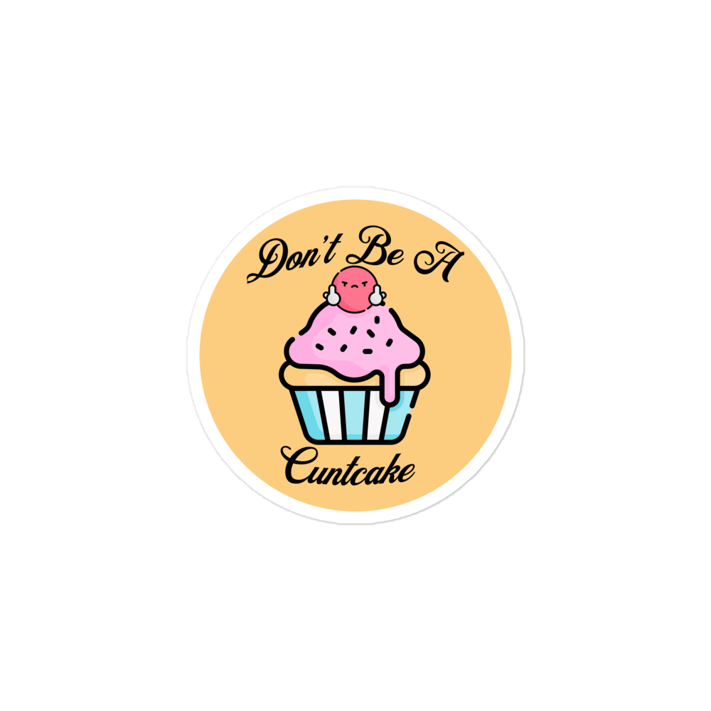 Cuntcake Cupcake - Circle Cut Sticker