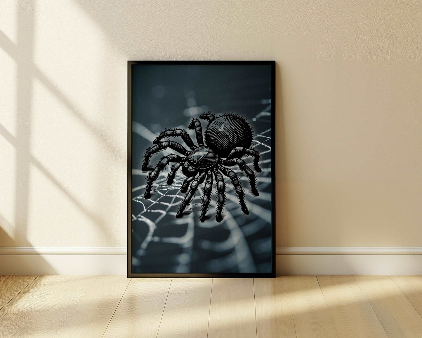 Spider - Pencil In Nature - Metal Framed Poster