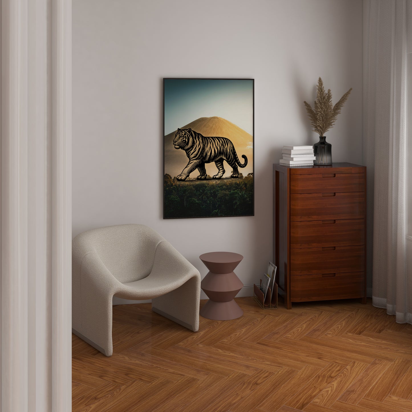 Tiger - Pencil In Nature - Poster