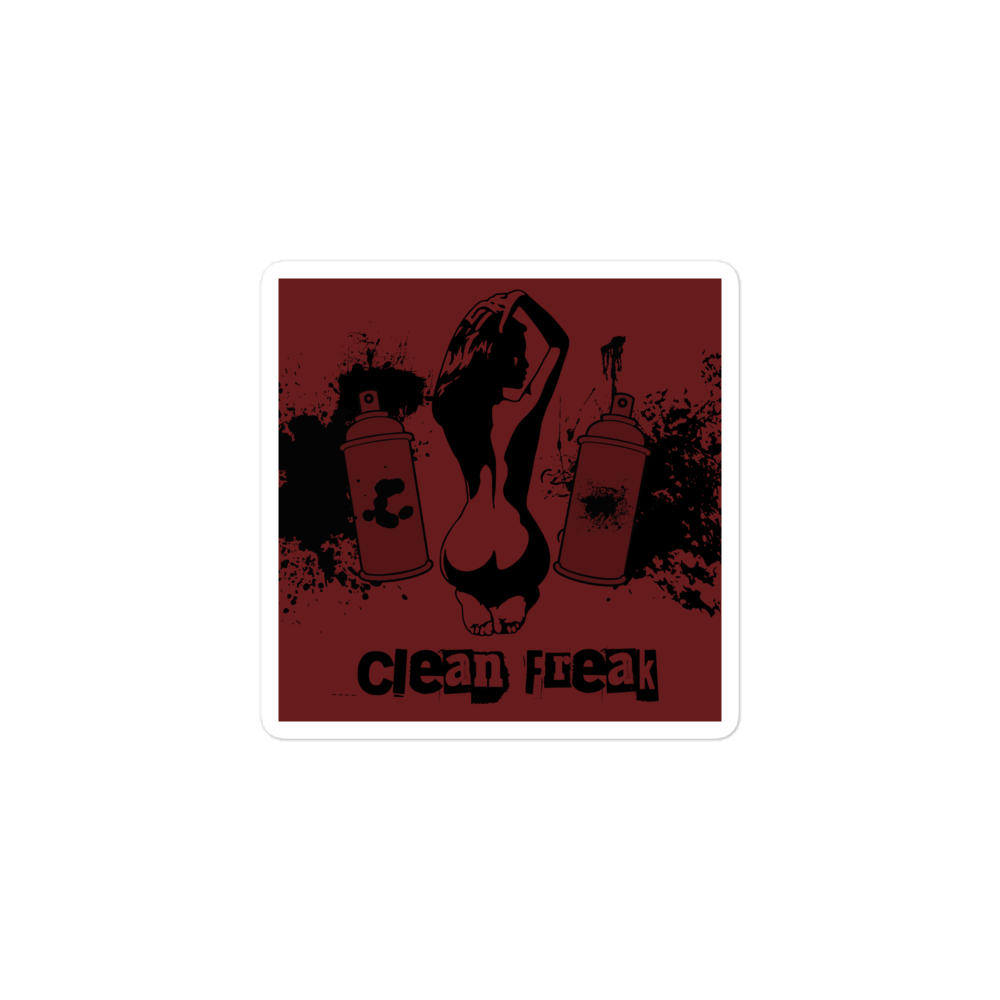 Clean Freak - Square Cut Sticker