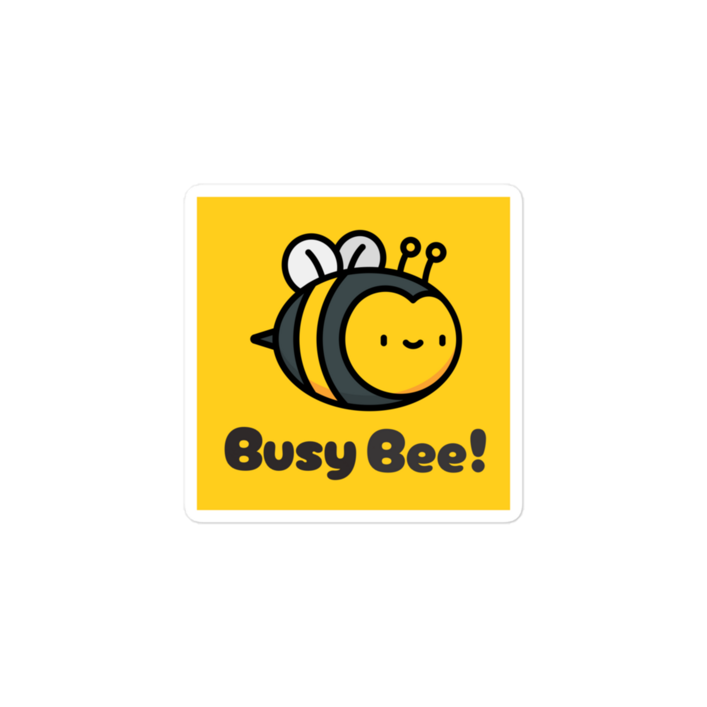 Busy Bee - Square-Cut Sticker