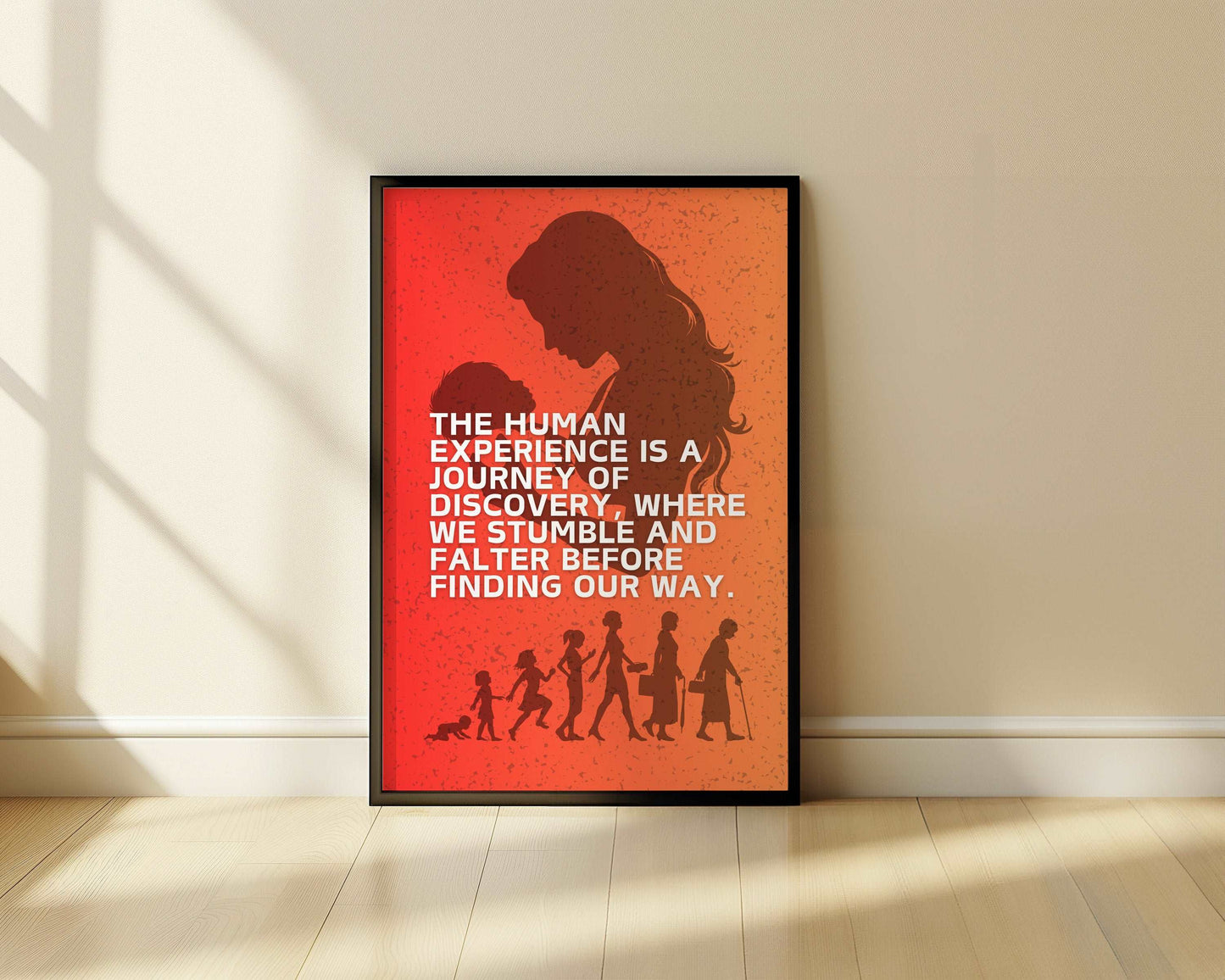 Human Journey - Dark Truth - Metal Framed Poster