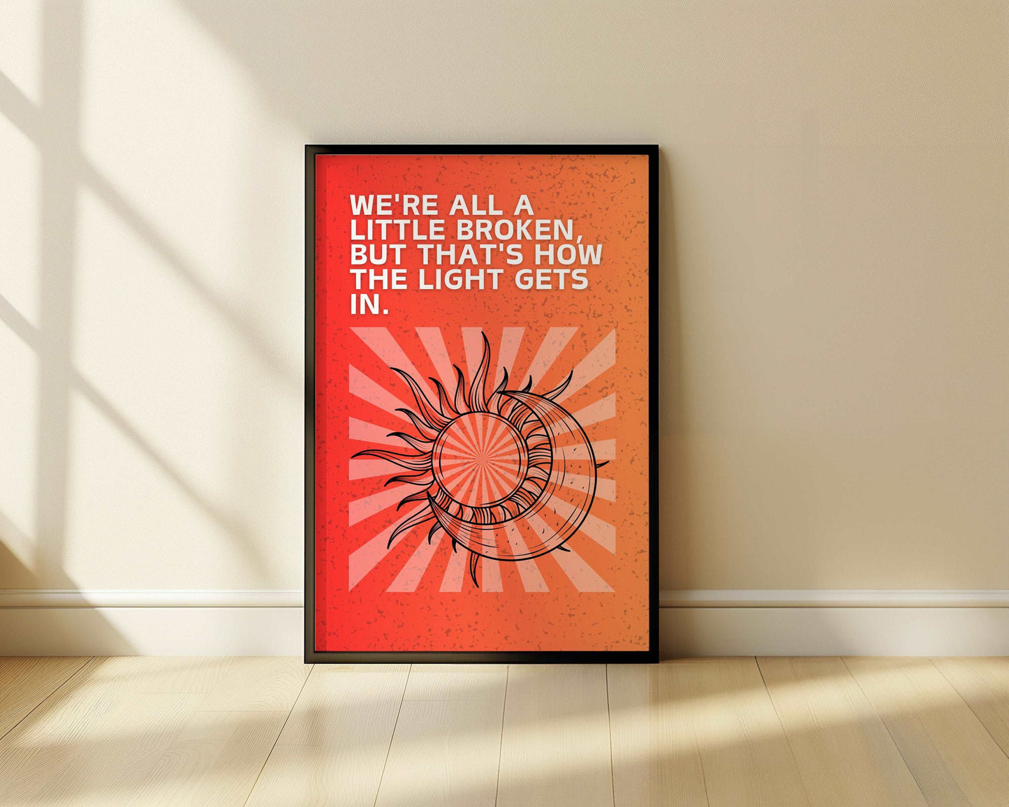 Broken Light - Dark Truth - Metal Framed Poster