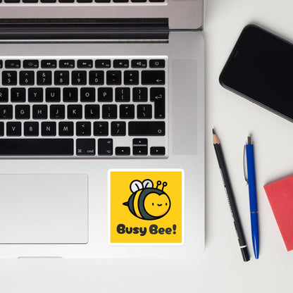 Busy Bee - Square-Cut Sticker