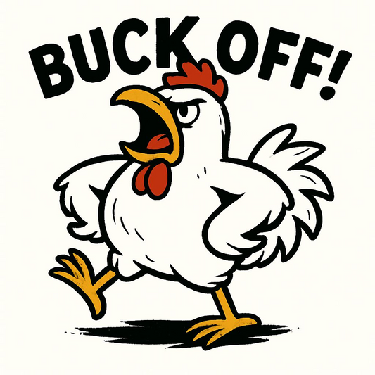 Buck Off! Chicken – Kiss-Cut Sticker