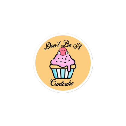 Cuntcake Cupcake - Circle Cut Sticker