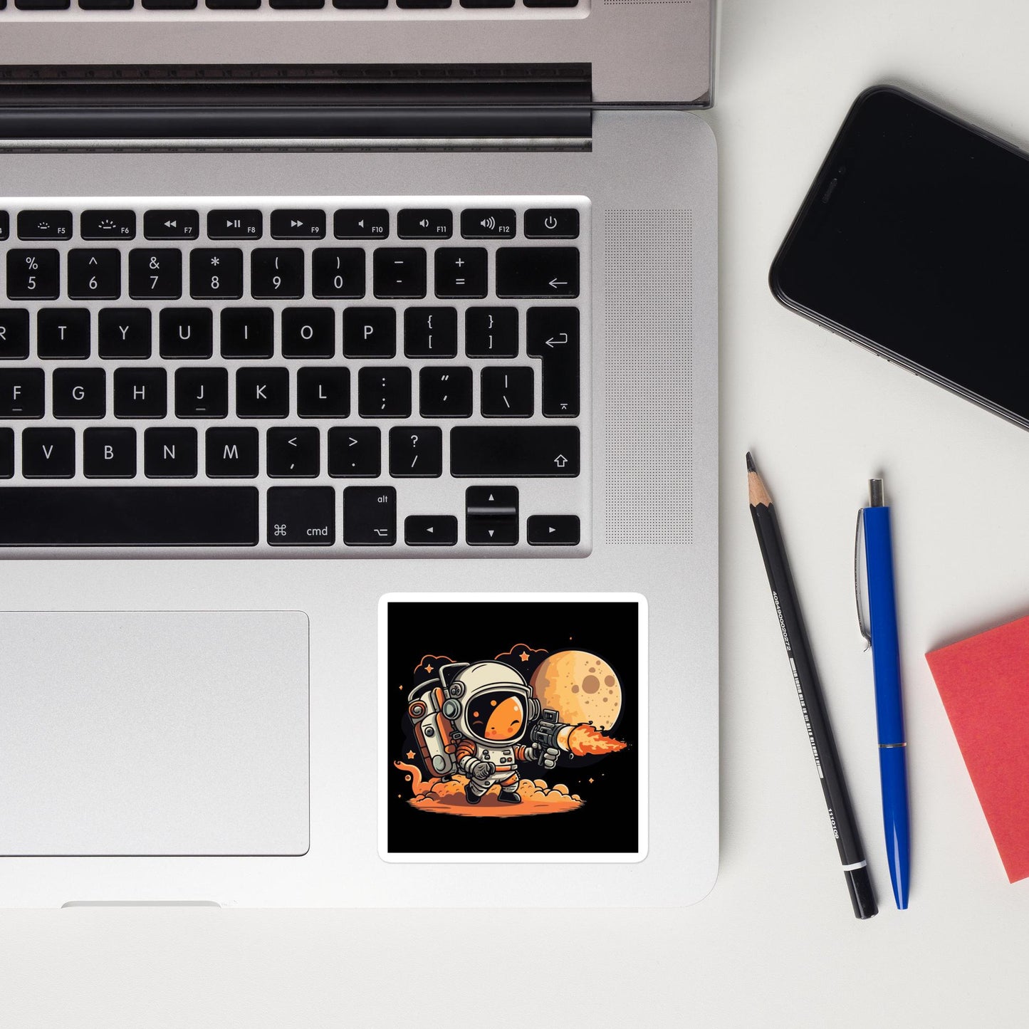 Moon Explorer - Square-Cut Sticker