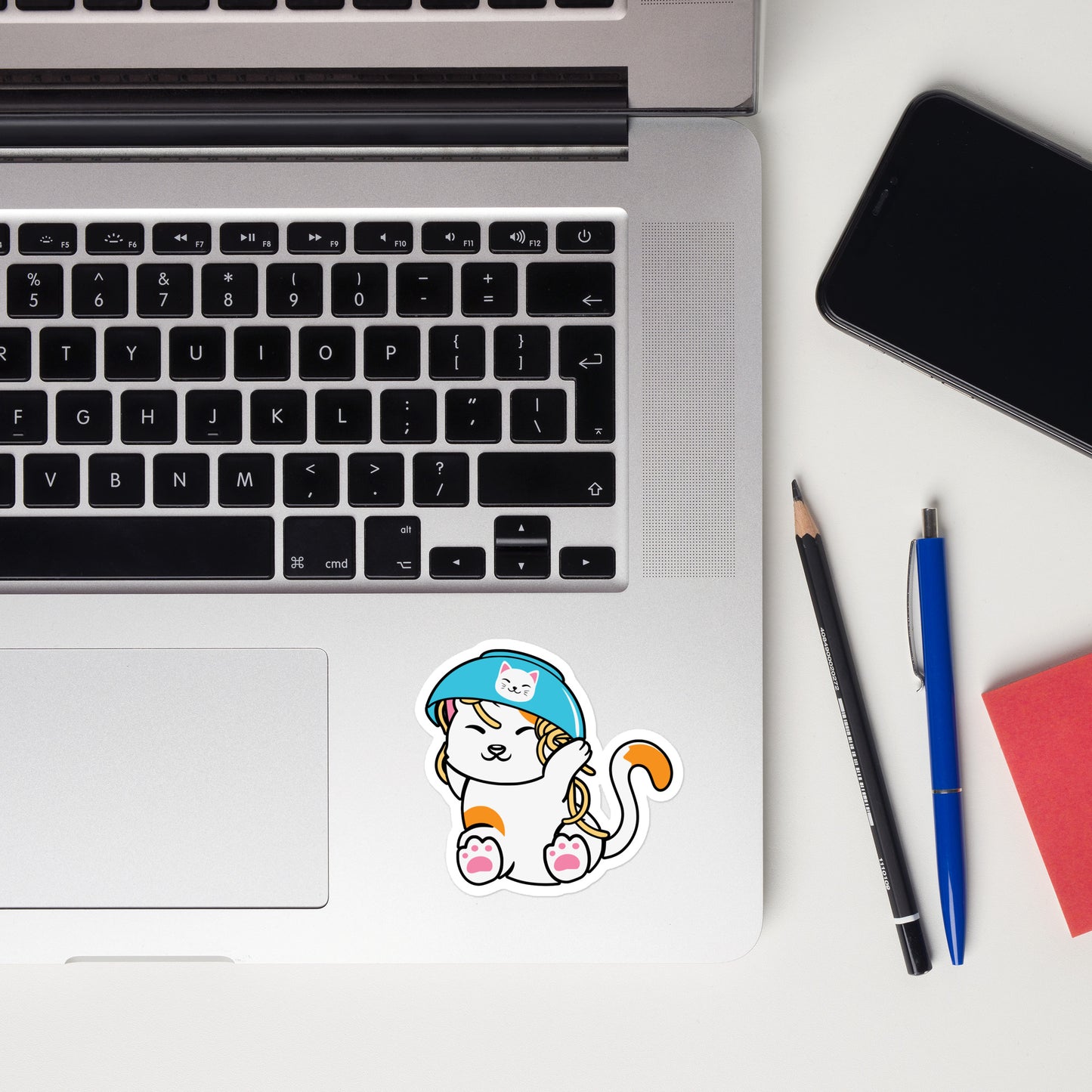 Noodle Cat - Kiss Cut Sticker