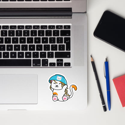 Noodle Cat - Kiss Cut Sticker