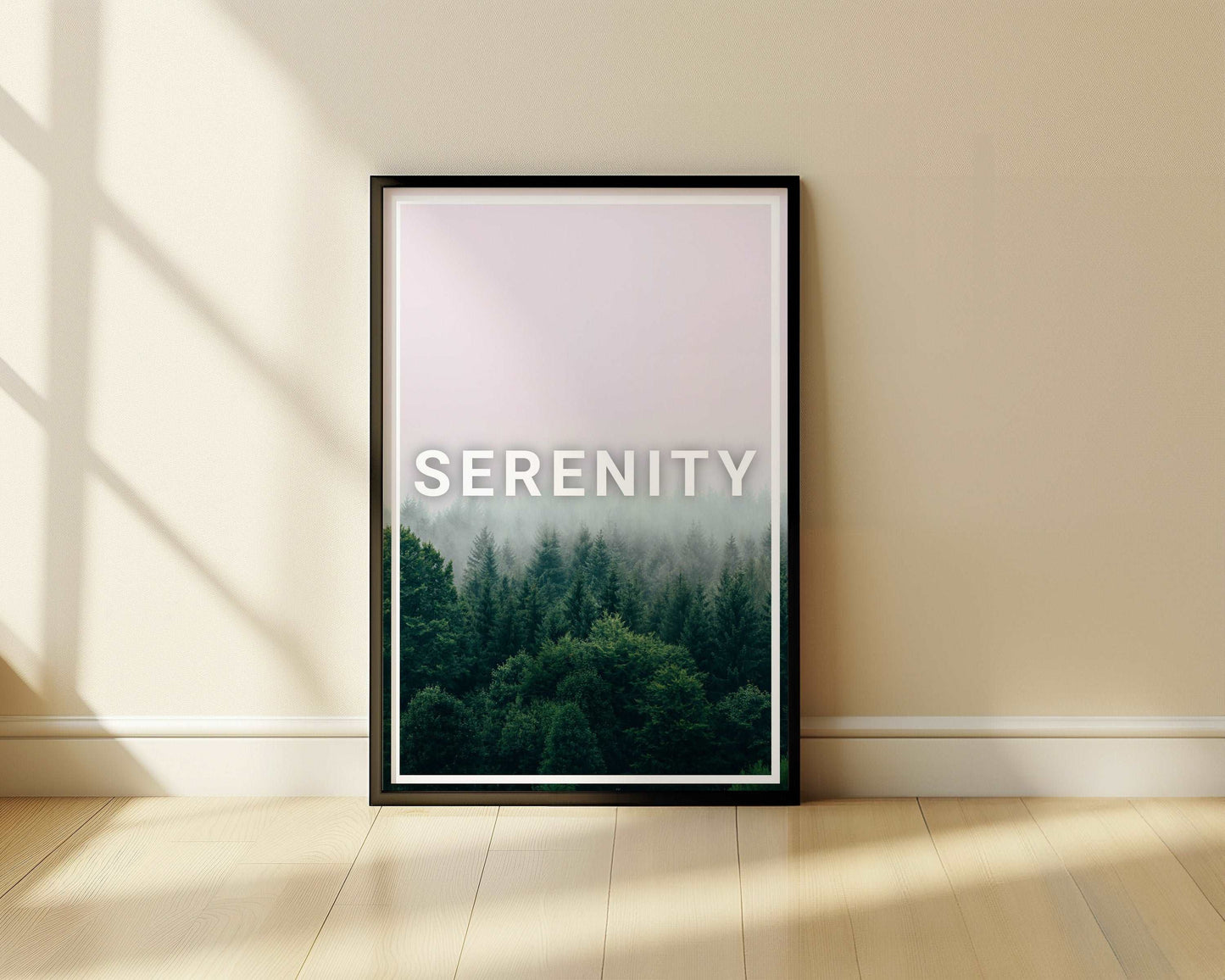 Serenity - Minimal Inspiration - Metal Framed Poster