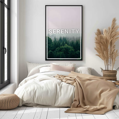 Serenity - Minimal Inspiration - Metal Framed Poster