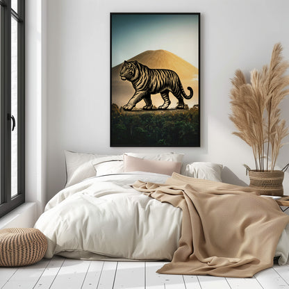 Tiger - Pencil In Nature - Metal Framed Poster