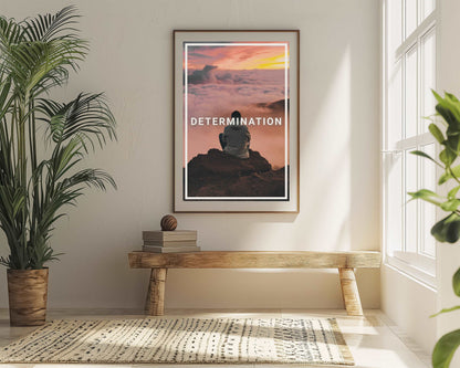 Determination - Minimal Inspiration - Metal Framed Poster