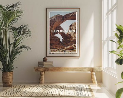 Exploration - Minimal Inspiration - Metal Framed Poster