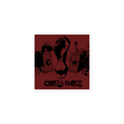 Clean Freak - Square Cut Sticker