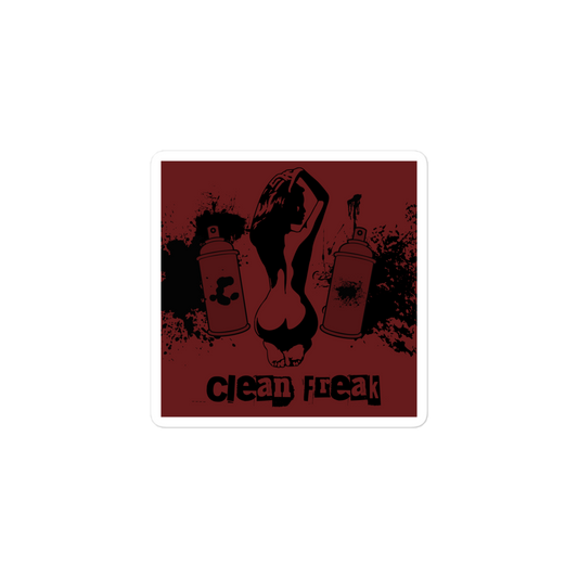 Clean Freak - Square Cut Sticker