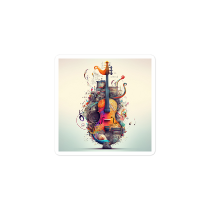 Guitar imagination - Square-Cut Sticker