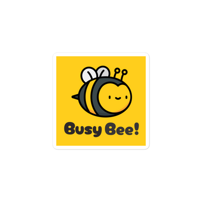 Busy Bee - Square-Cut Sticker