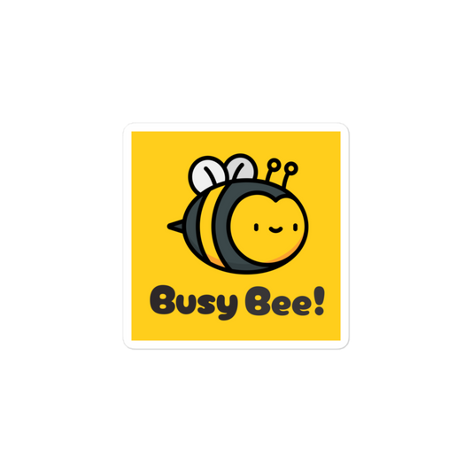 Busy Bee - Square-Cut Sticker
