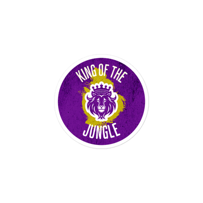 King Of The Jungle - Lion - Circle Cut Sticker