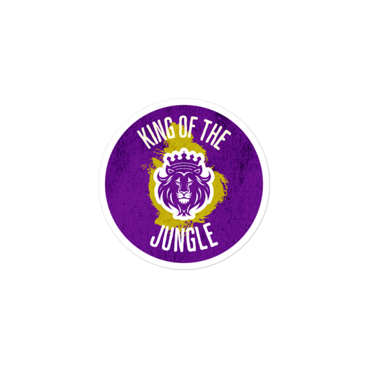 King Of The Jungle - Lion - Circle Cut Sticker
