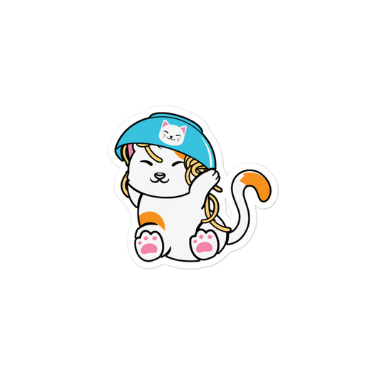Noodle Cat - Kiss Cut Sticker
