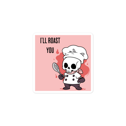 Ghost Chef - ( I'll Roast You) - Square-Cut Sticker