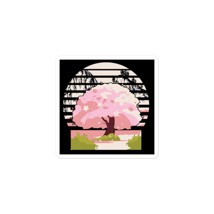 Cherry Blossom Tree - Square-Cut Sticker