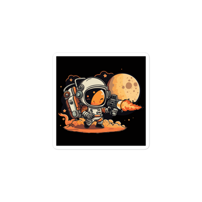 Moon Explorer - Square-Cut Sticker