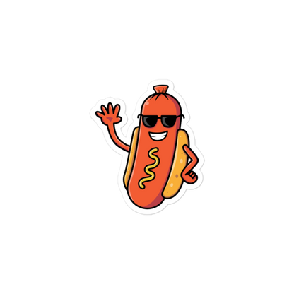 Cool Hot Dog Bun - Kiss-Cut Sticker