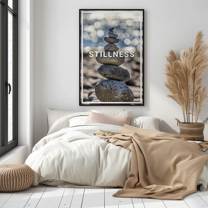 Stillness - Minimal Inspiration - Metal Framed Poster