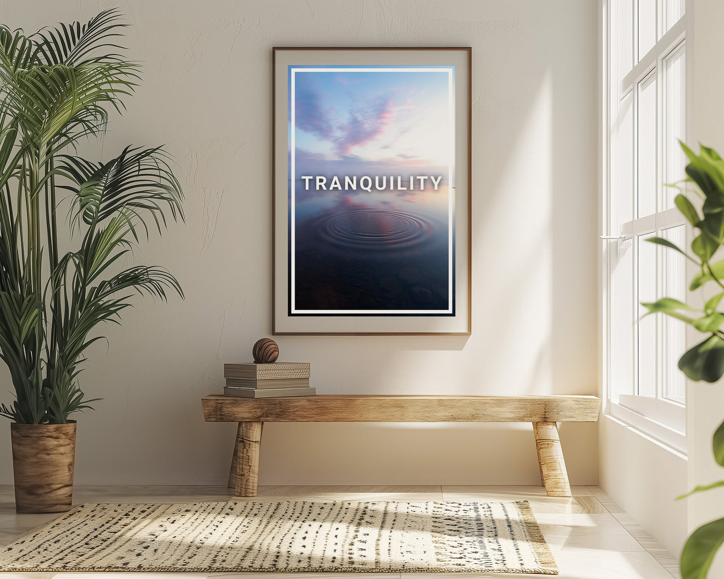 Tranquility - Minimal Inspiration - Metal Framed Poster